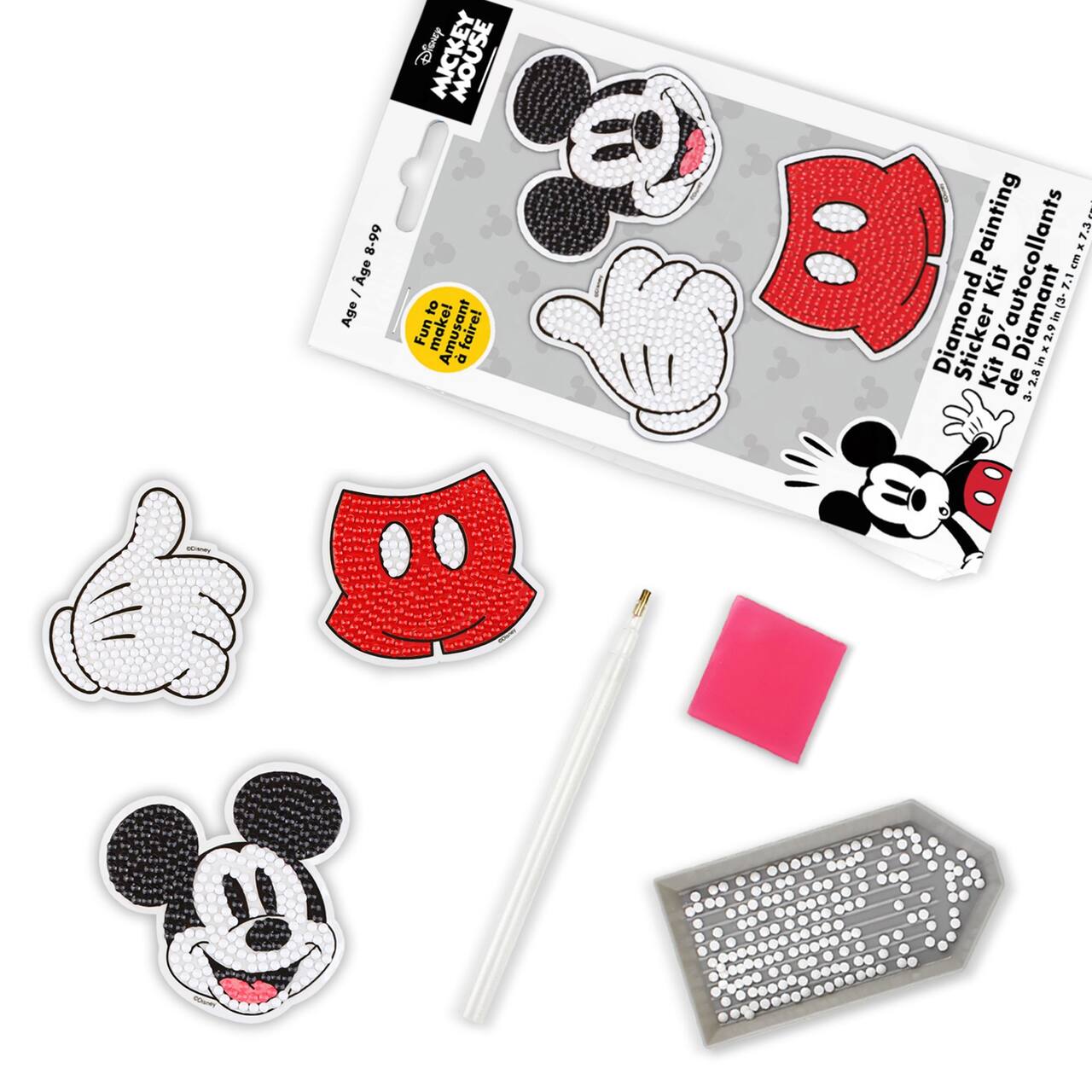 Camelot Dotz 3" Disney Mickey Icons Diamond Painting Sticker Kit