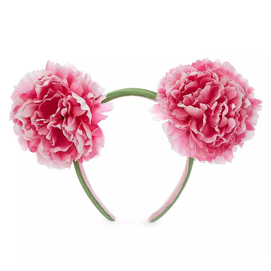 RENTAL Pink Carnation Mickey Mouse Floral Disney Minnie Ear Headband