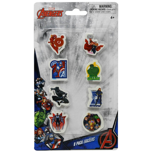 Avengers Erasers - 8 Count