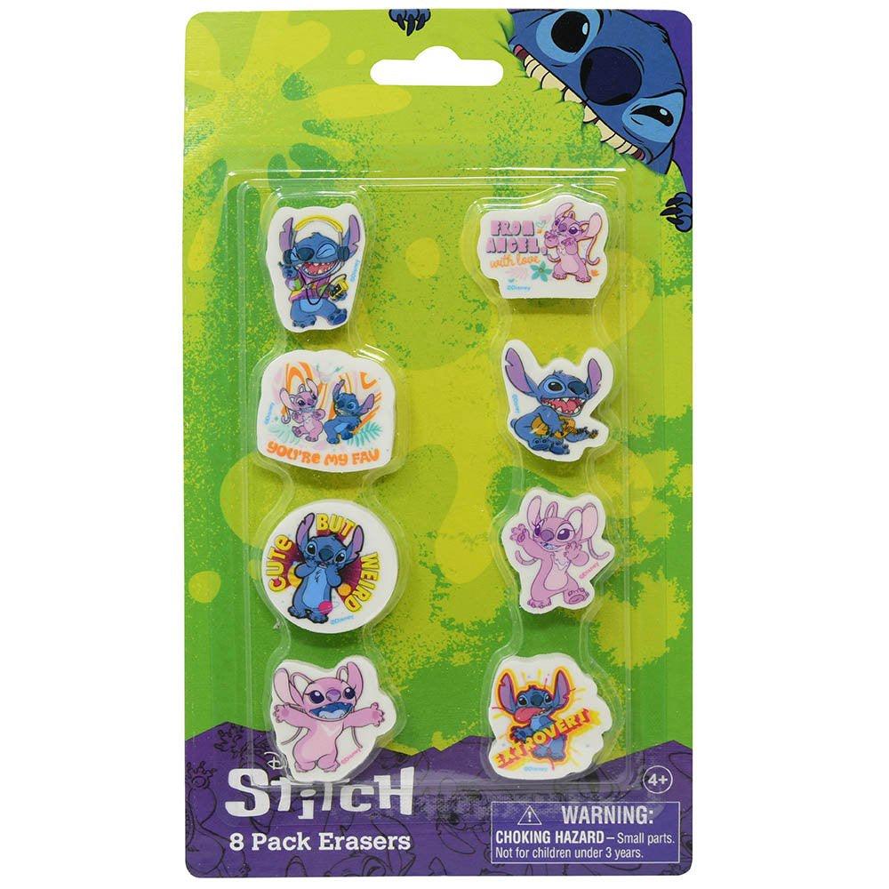 Stitch and Angel Erasers - 8 Count