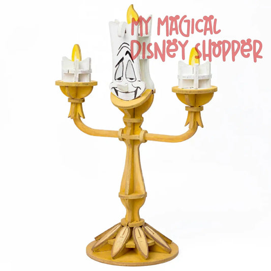 IncrediBuilds: Disney's Beauty and the Beast: Lumiere 3D Wood Model and Book