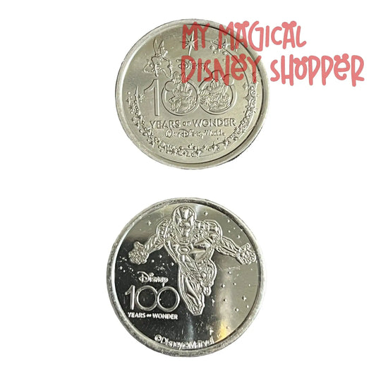 Iron Man Disney 100 Silver Medallion