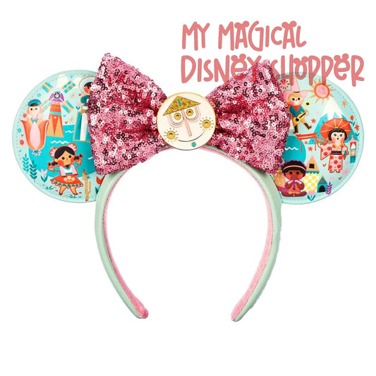 it's a small world Disney Minnie Ear Headband