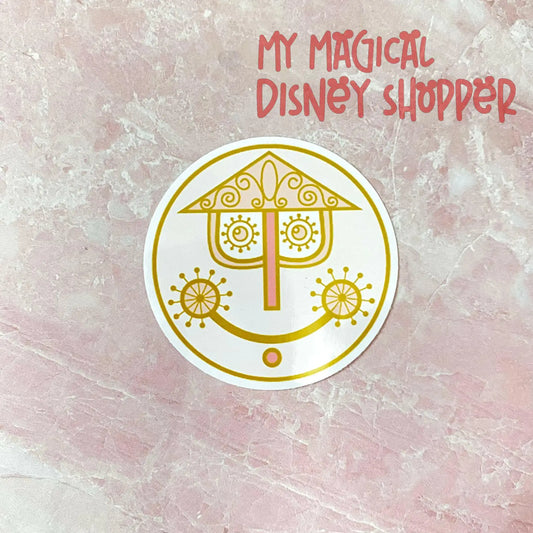its a small world Happy Clock Sticker