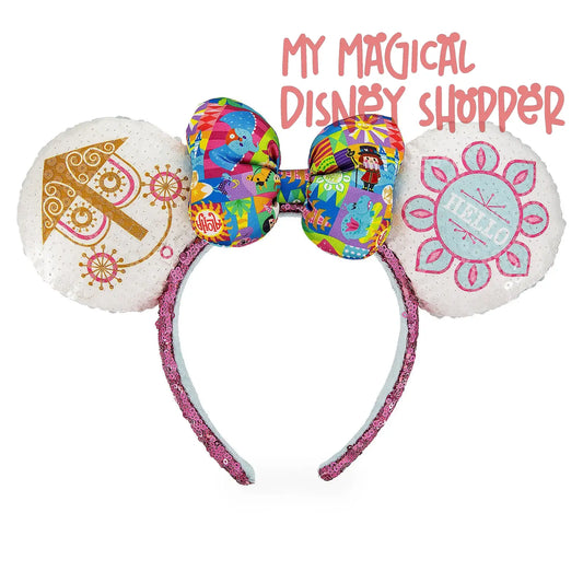 It's a Small World Minnie Mouse Disney Minnie Ears Headband