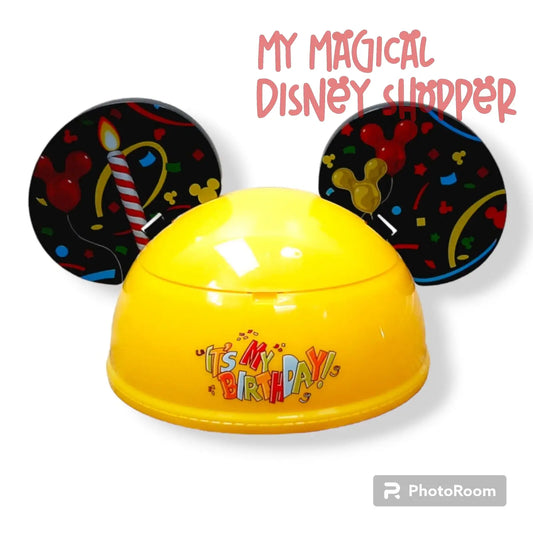 It's My Birthday Ear Hat Mickey Mouse Ice Cream Sundae Bowl Disneyland Earhat