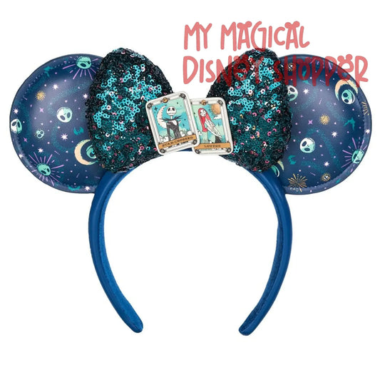 Jack and Sally Tarot Nightmare Before Christmas Minnie Ear Headband