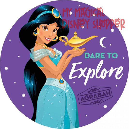 Jasmine Ad-Fab™ Disney Princess Adhesive Fabric 3" Sticker
