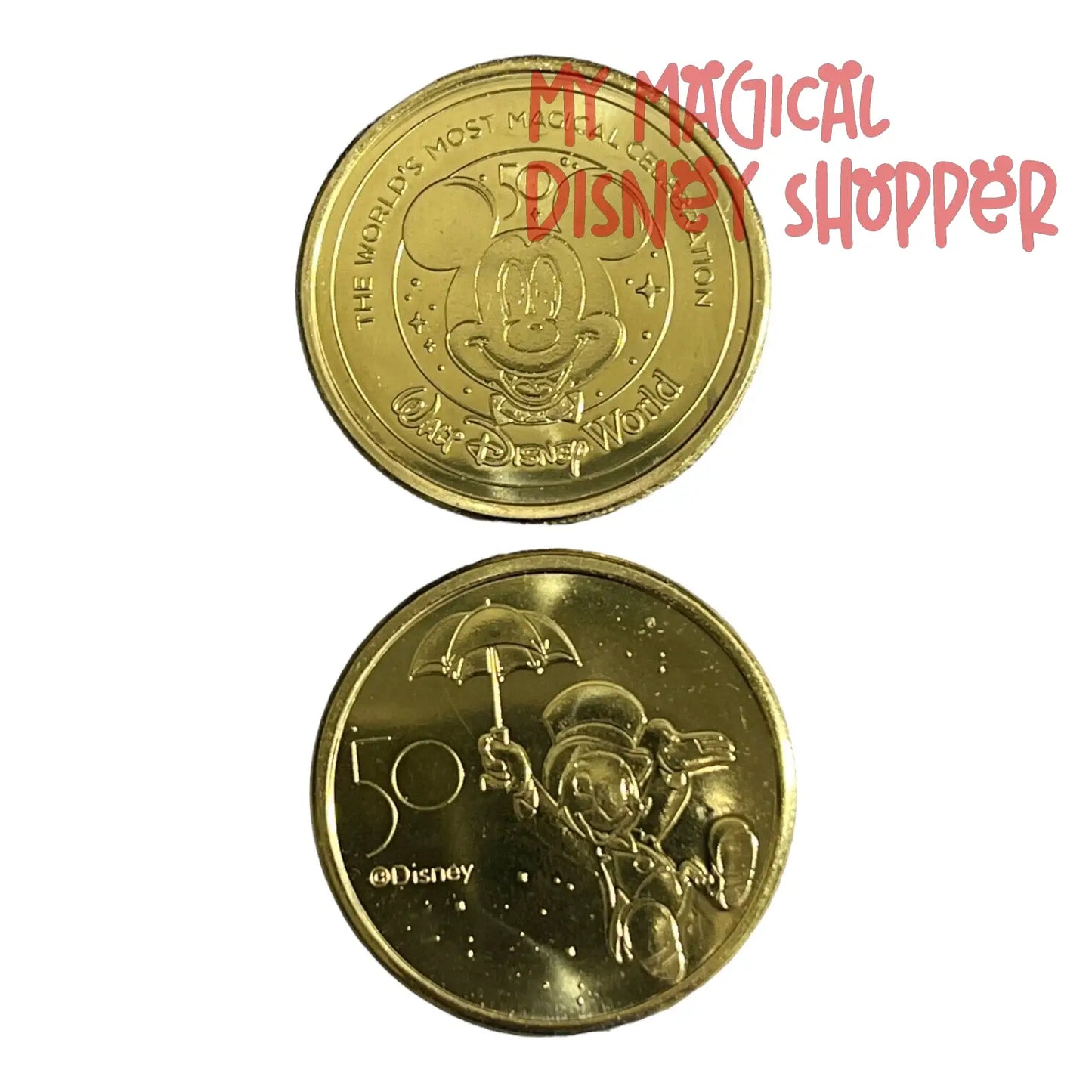 Jimmy Cricket Walt Disney World 50th Gold Medallion