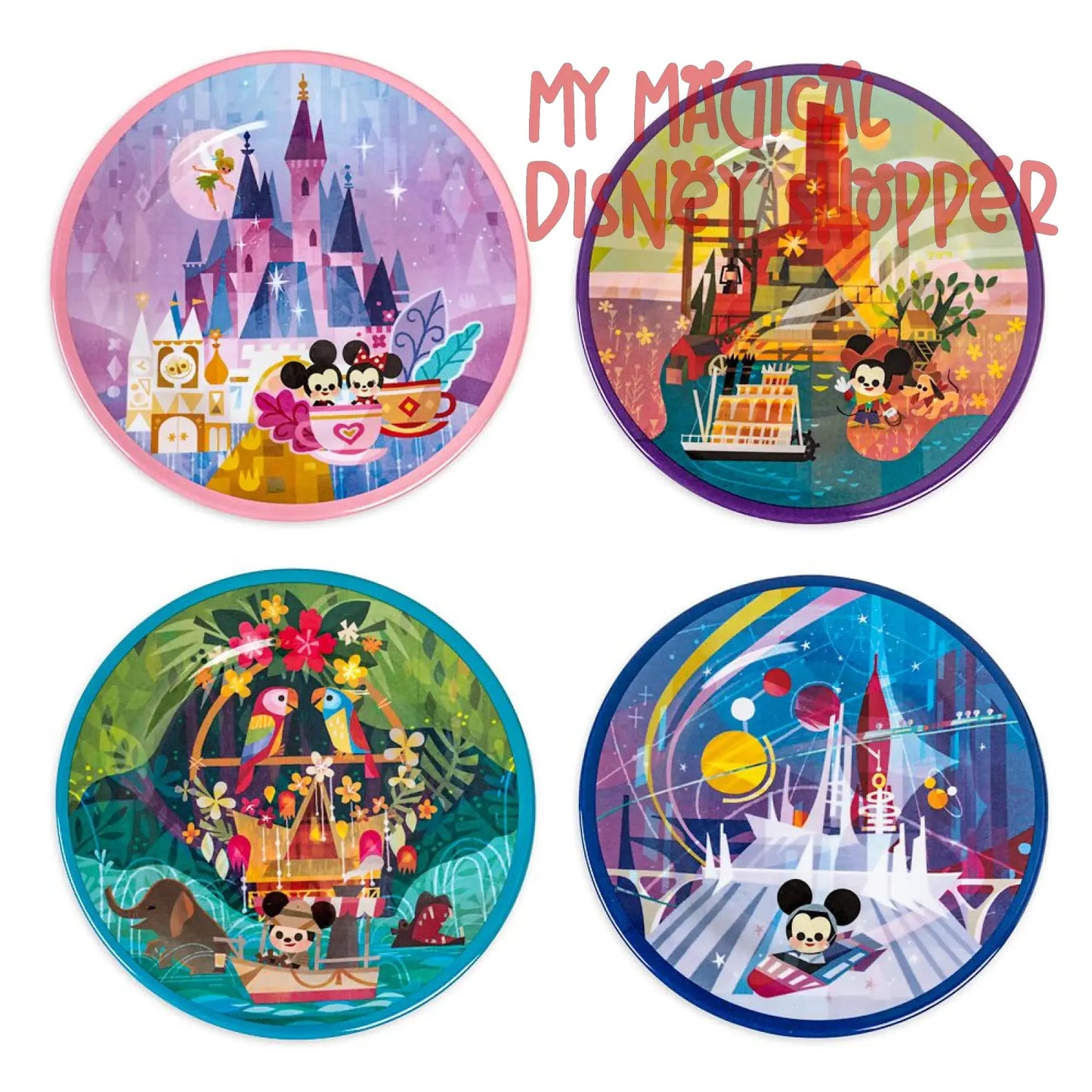 Joey Chou Disney Melamine Plastic Plate Set