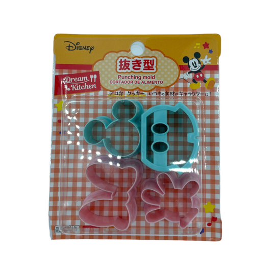 Mickey Mouse and Minnie Mouse Punching Mini Cookie Molds