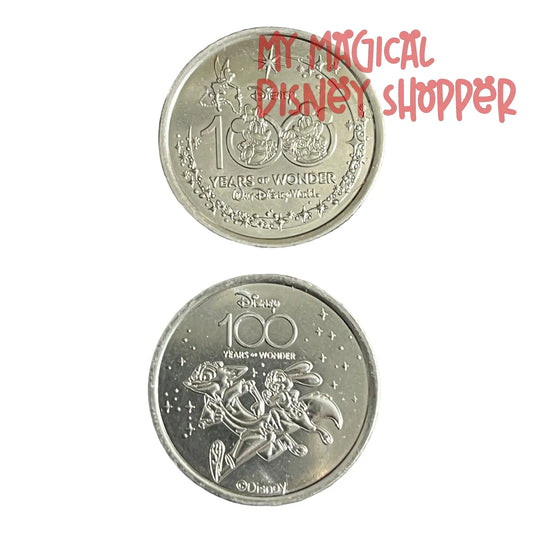 Judy Hopps and Nick Wilde from Zootopia Disney 100 Silver Medallion