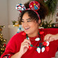 RENTAL Mickey Mouse Holiday Christmas Sweater Ear Headband
