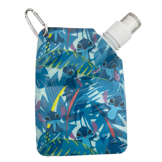 Stitch All Over Print Plastic Carabiner Drink Flask