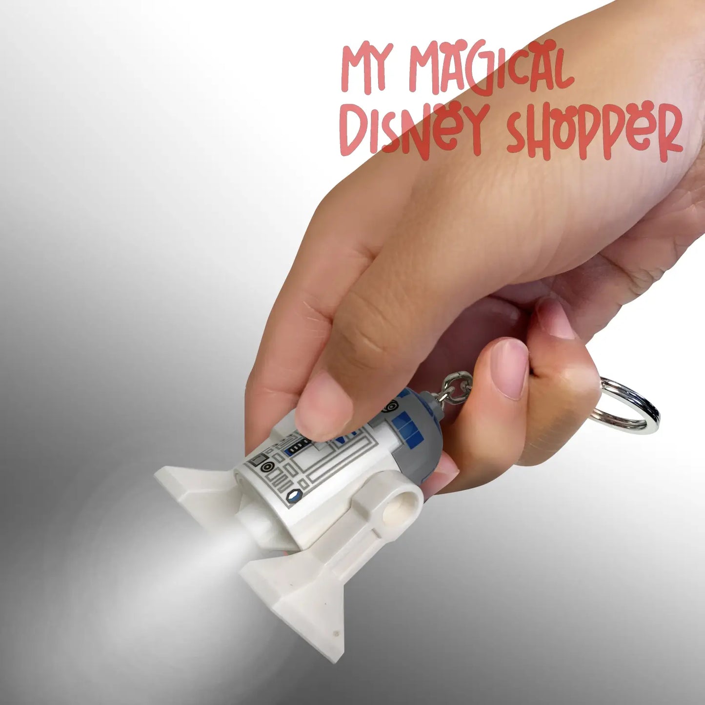 LEGO Star Wars R2-D2 Minifigure Key Light Keychain