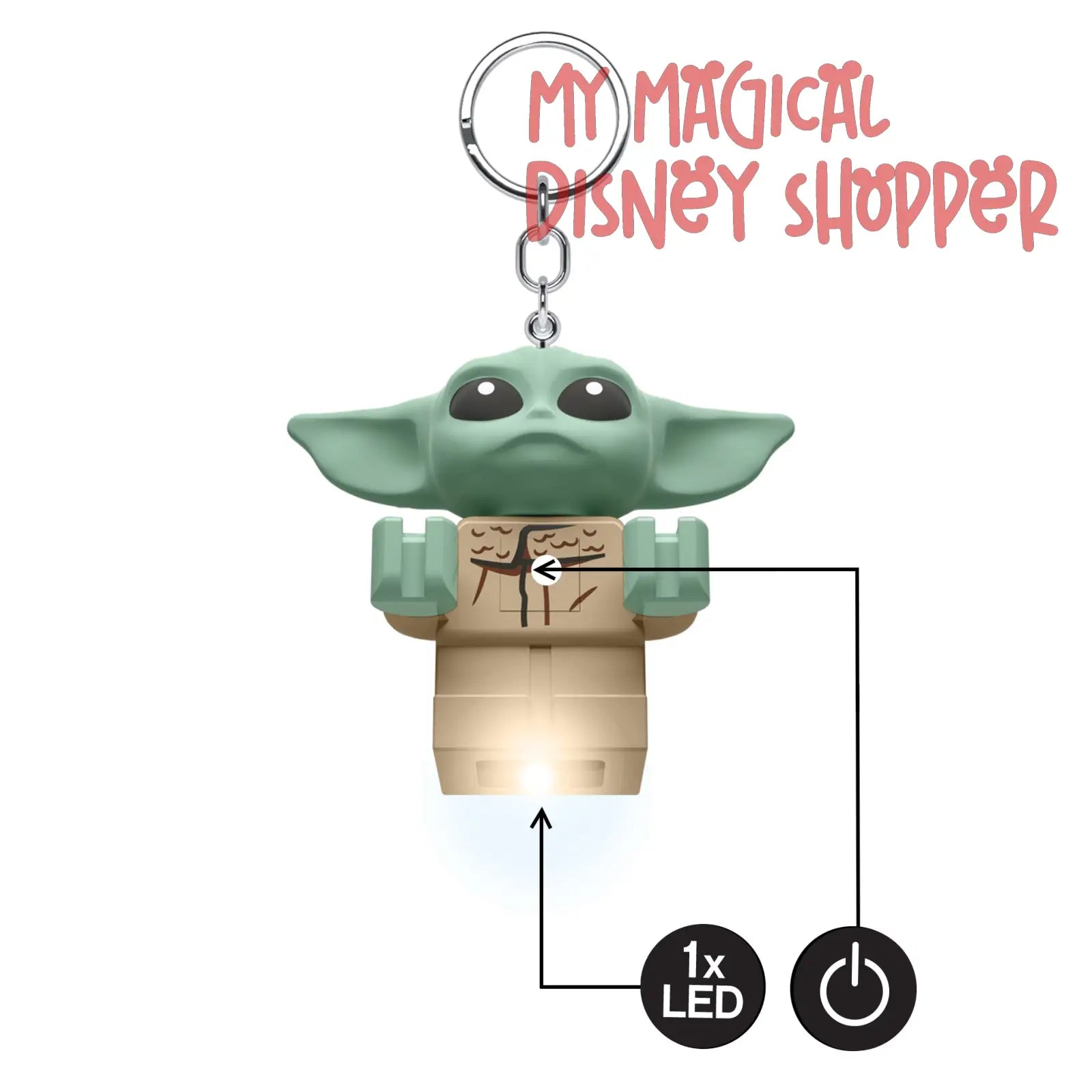 Grogu Lego Yoda Keychain LEGO Star Wars The Mandalorian The Child