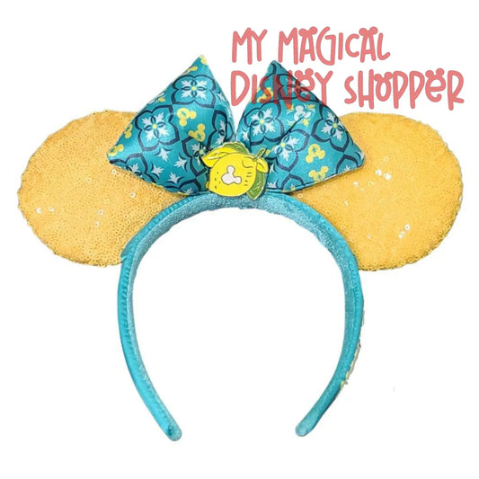 Lemon Yellow Epcot Italy Limoncello Saluti! Disney Minnie Ear Headband