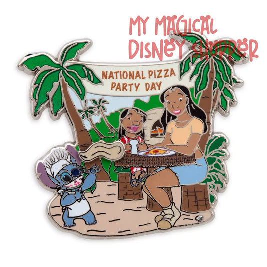 Lilo & Stitch National Pizza Party Day 2023 Pin - Limited Release