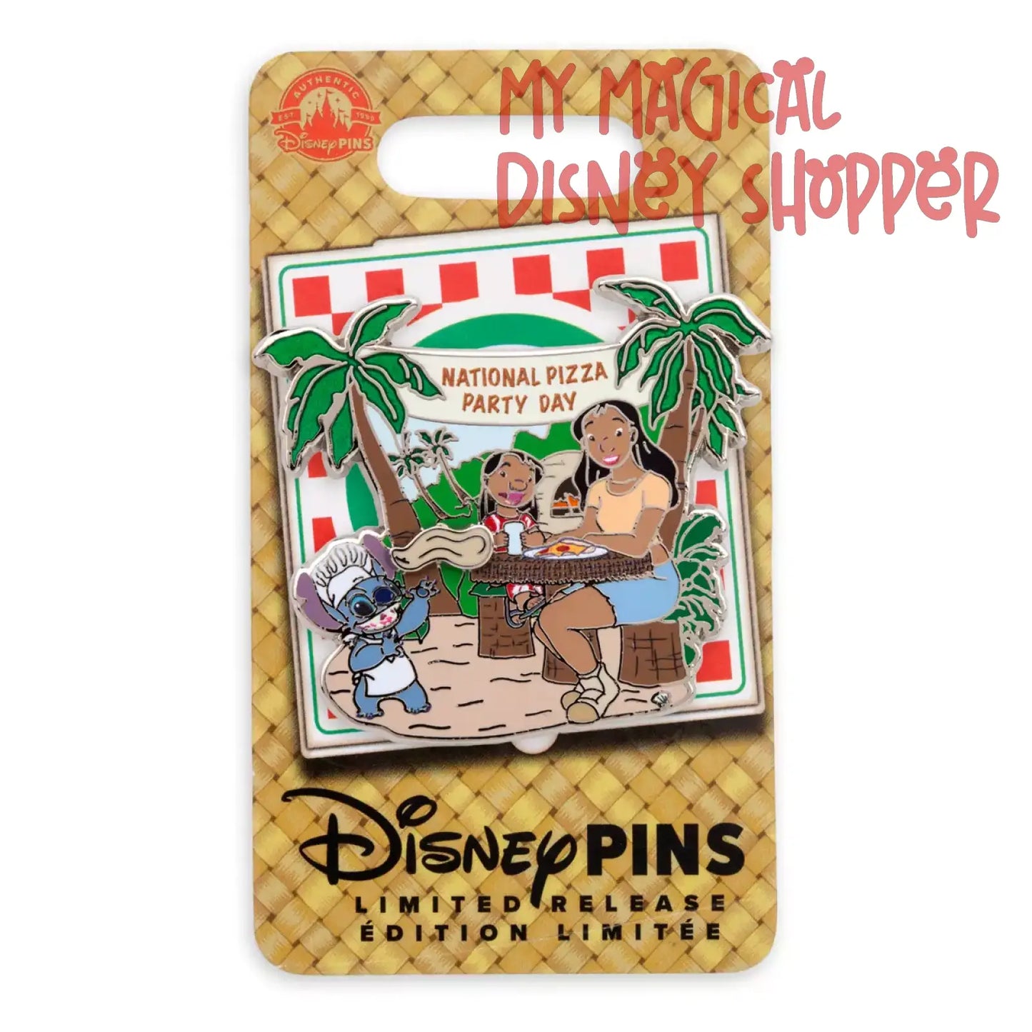 Lilo & Stitch National Pizza Party Day 2023 Pin - Limited Release