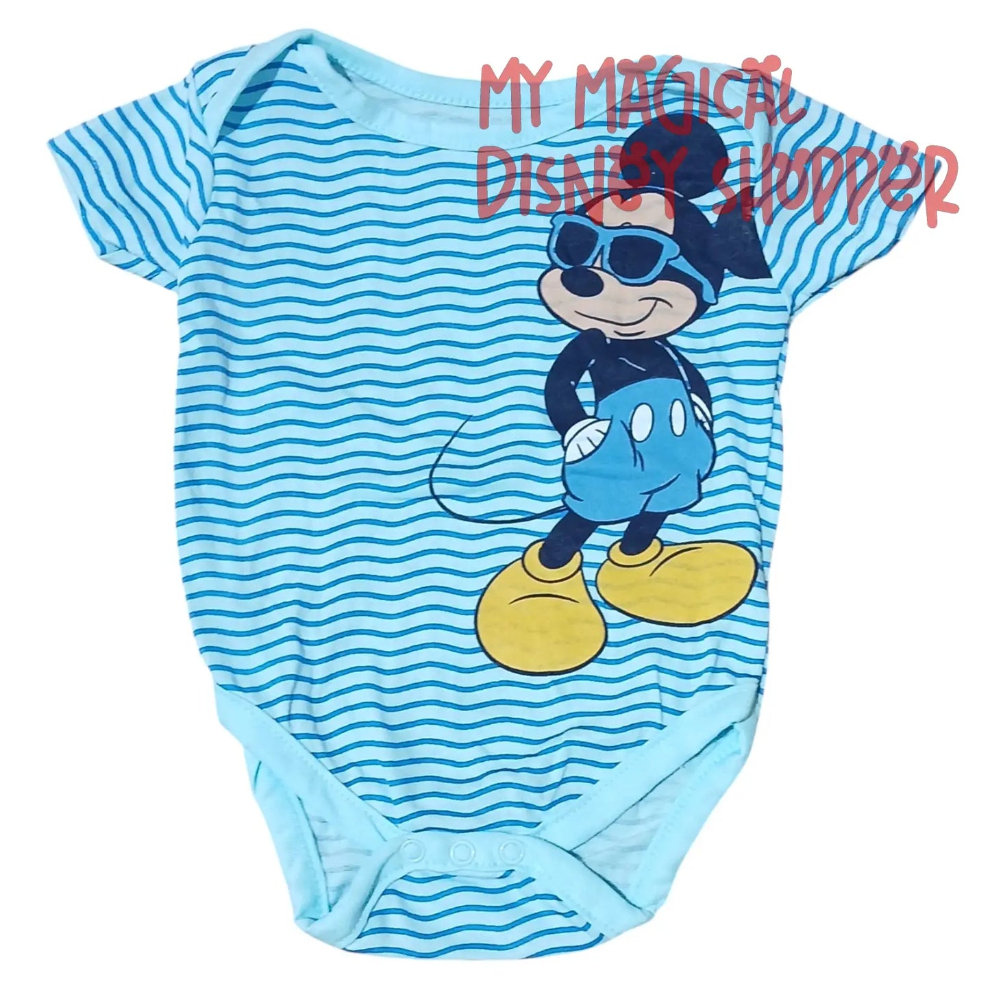 Disney Baby 3 Piece Mickey Surfing Onesies