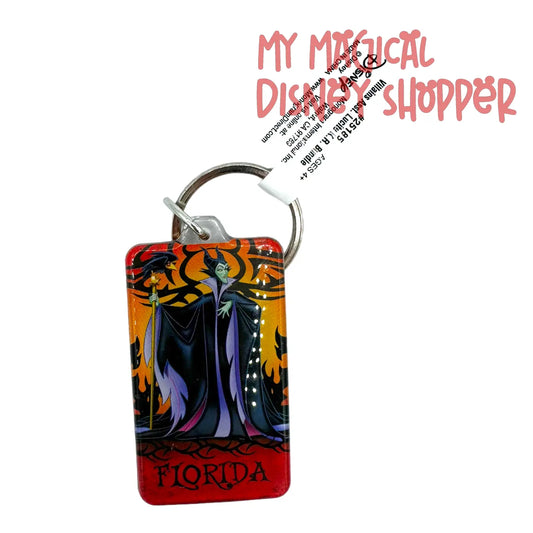 Disney Villains Florida Maleficent Lucite Keychain