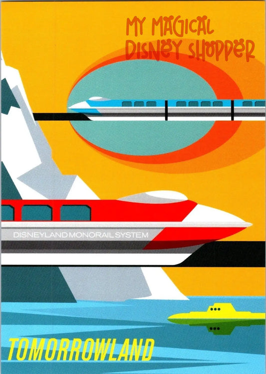 Wonderground Gallery "Monorail System" Disney Postcard - Michael Murphy