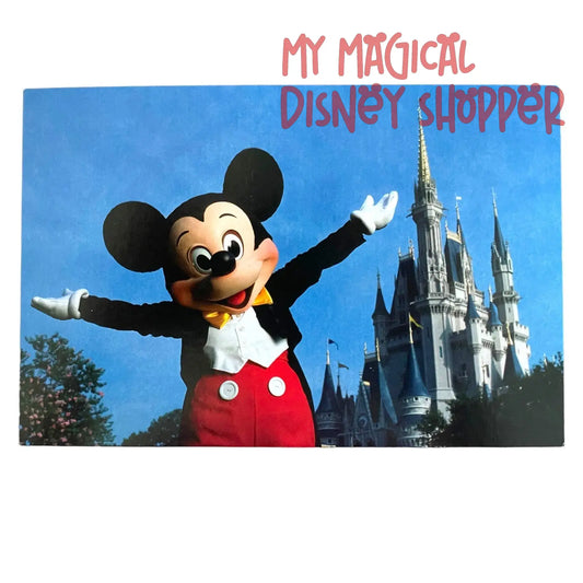 Magic Kingdom Park Cinderella Castle Mickey Mouse Disney Postcard