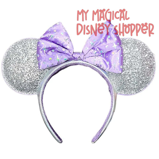 Magic Kingdom Tomorrowland Purple Disney Minnie Ears Headband