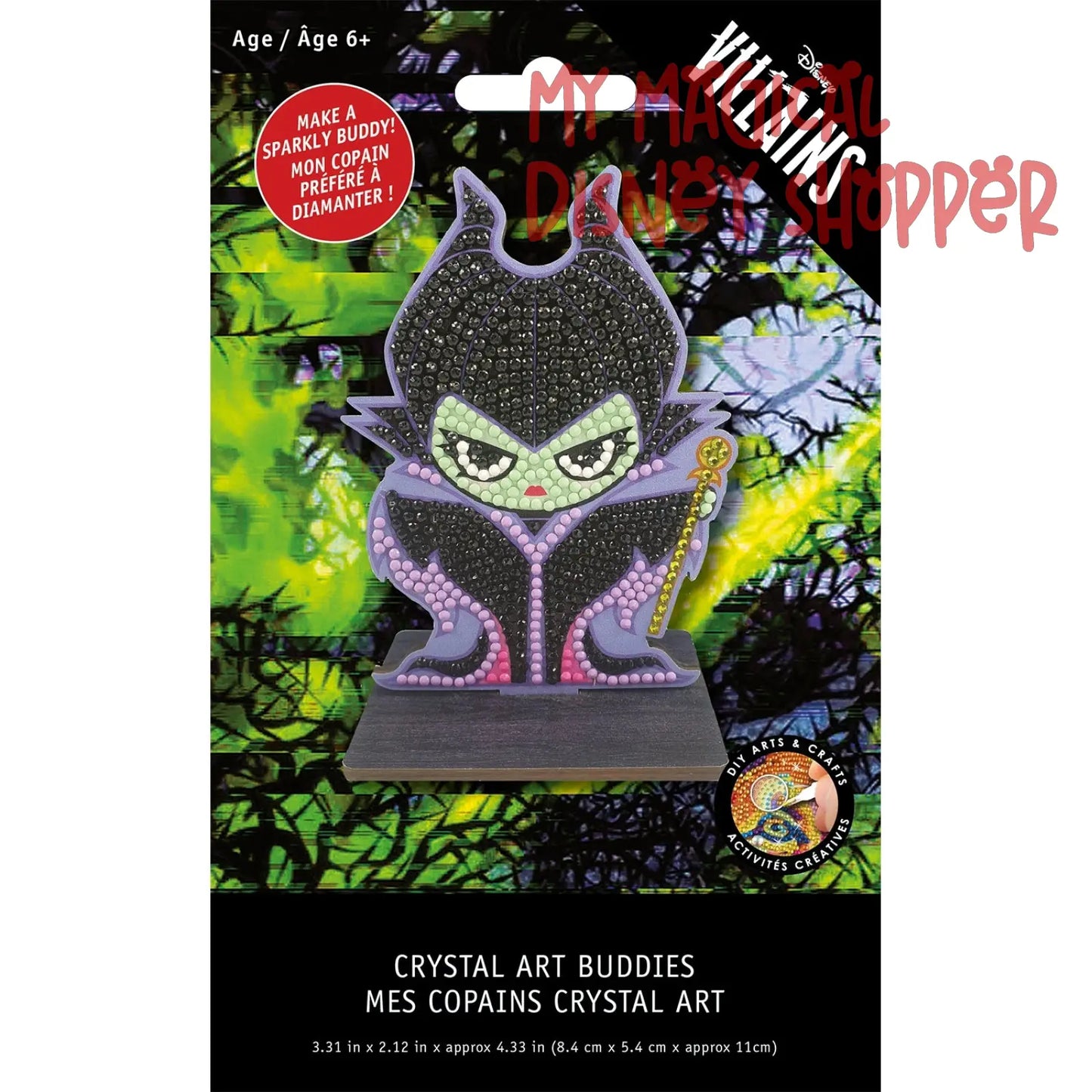 Maleficent Crystal Art Buddies Kit