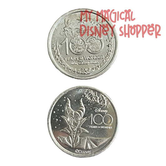 Maleficent Disney 100 Silver Medallion - Sleeping Beauty