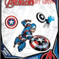 Marvel Captain America Vinyl Waterproof Decals - Set of 3