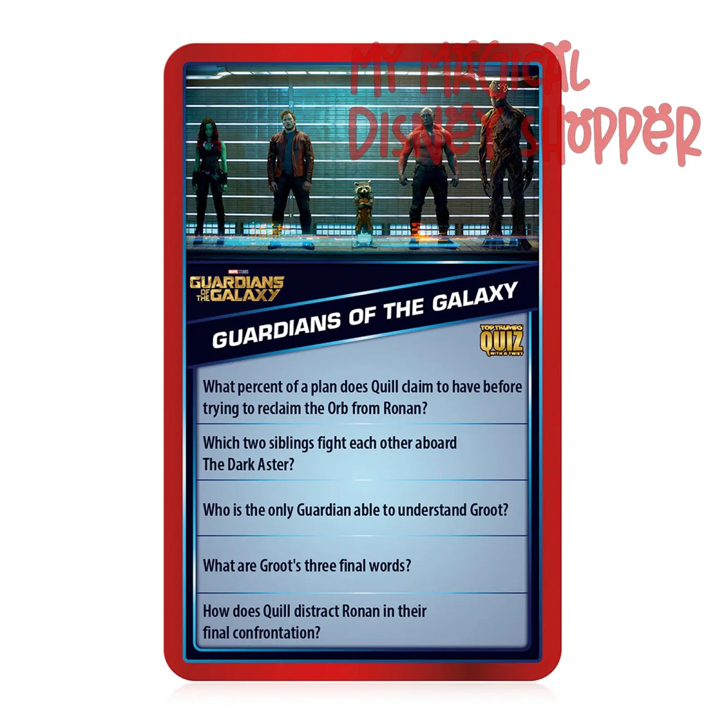 Marvel Cinematic Universe Top Trumps Quiz Game