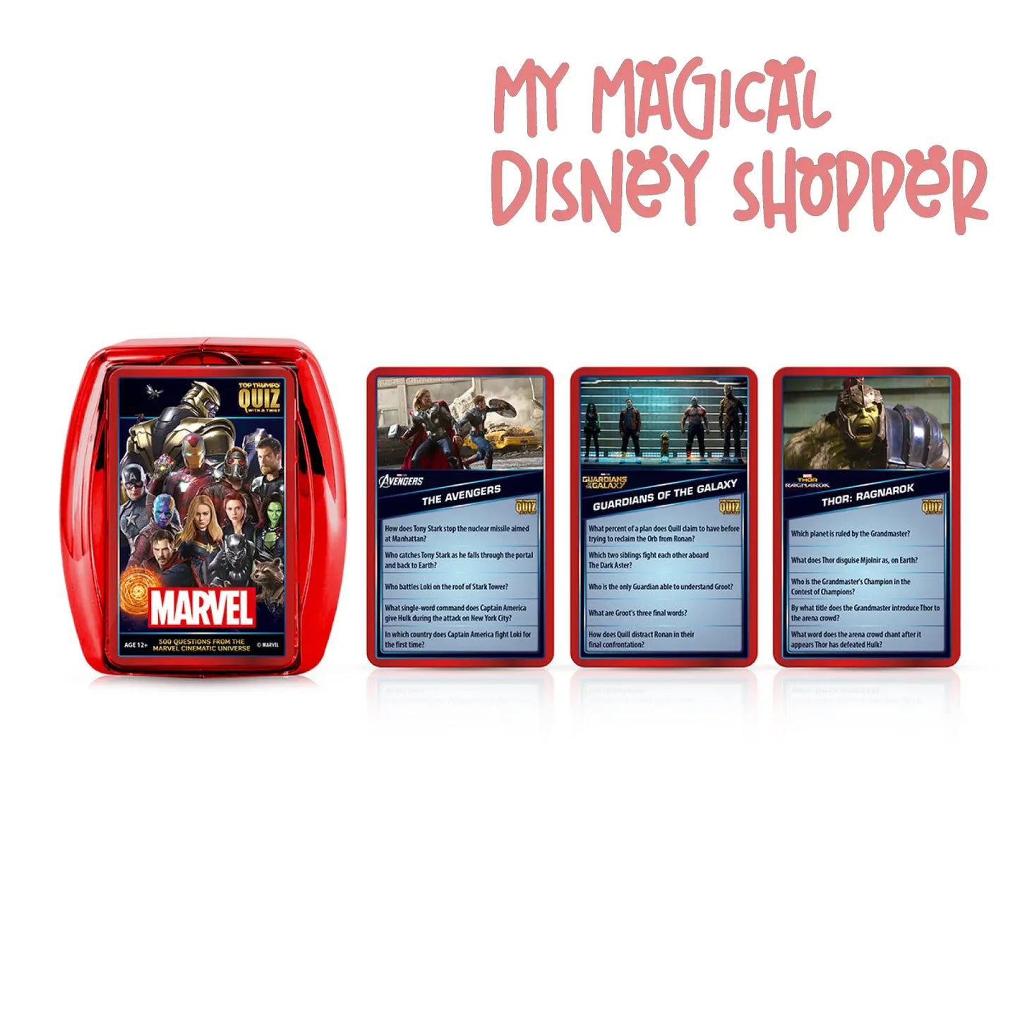 Marvel Cinematic Universe Top Trumps Quiz Game