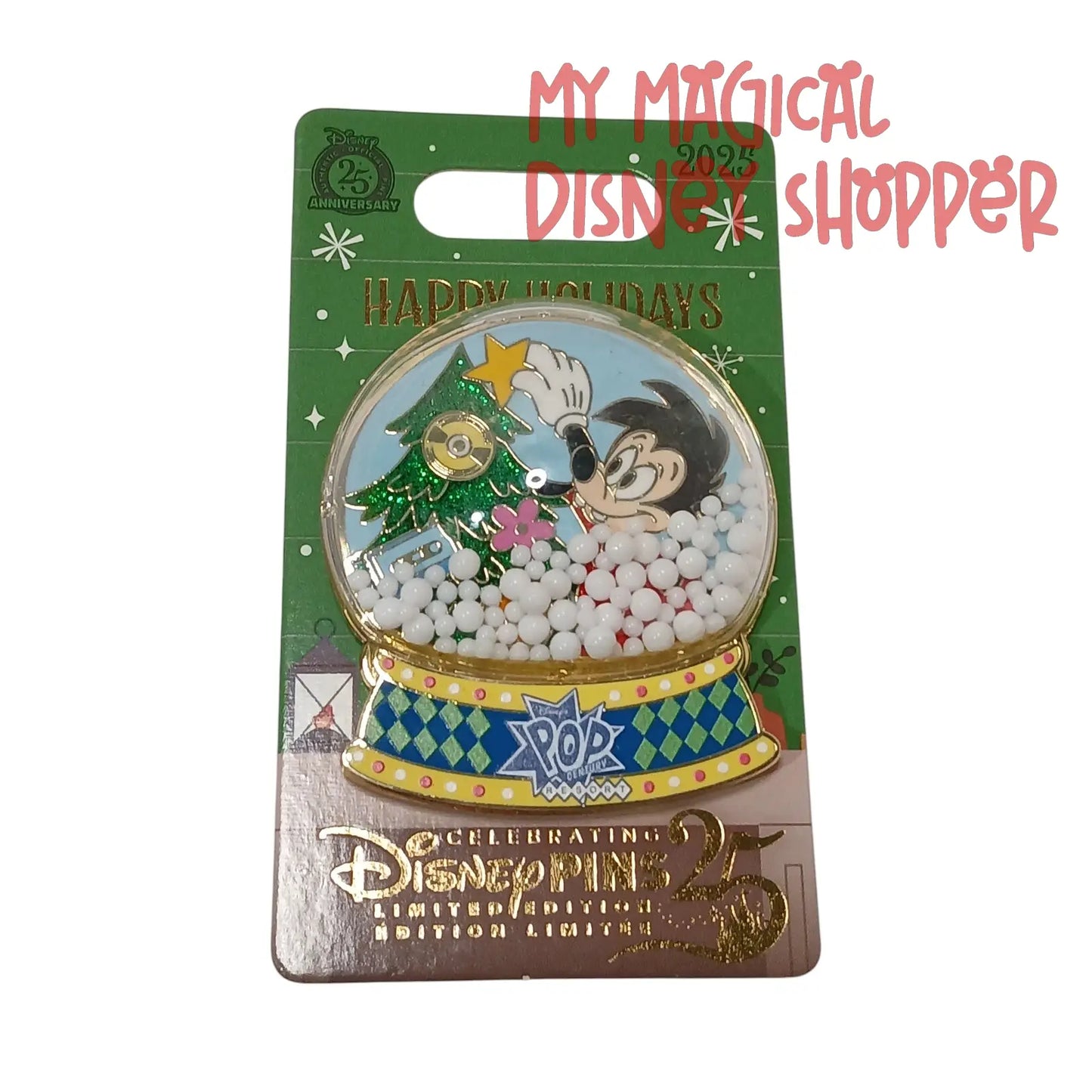 Max Pop Century Snow Globe Pin