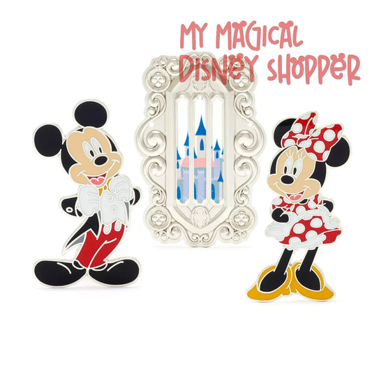 Mickey And Minnie Build a Pin Series Disney Pin Set - Disney100