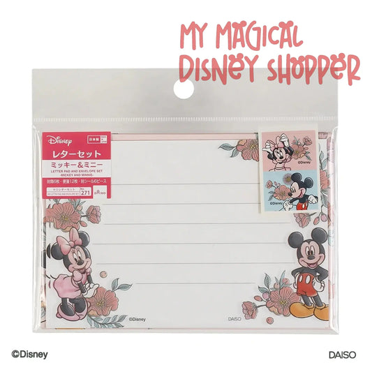 Mickey and Minnie Letter Pad and Envelope Set