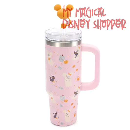 Mickey and Minnie Mouse Cutie Ghost 30 oz. Stainless Steel Travel Cup with Straw