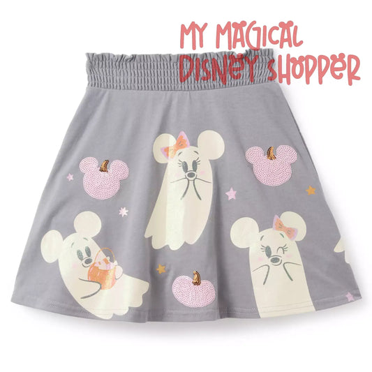 Mickey and Minnie Mouse Cutie Ghost Skort for Kids