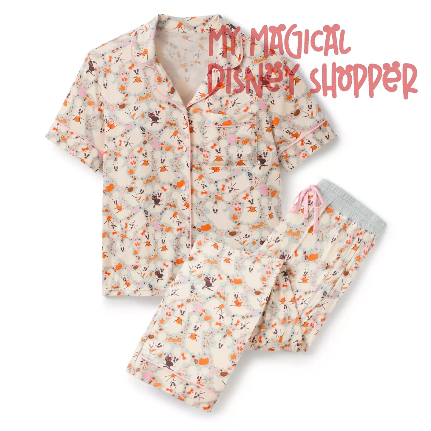 Mickey and Minnie Mouse Cutie Ghost Sleep Set for Women
