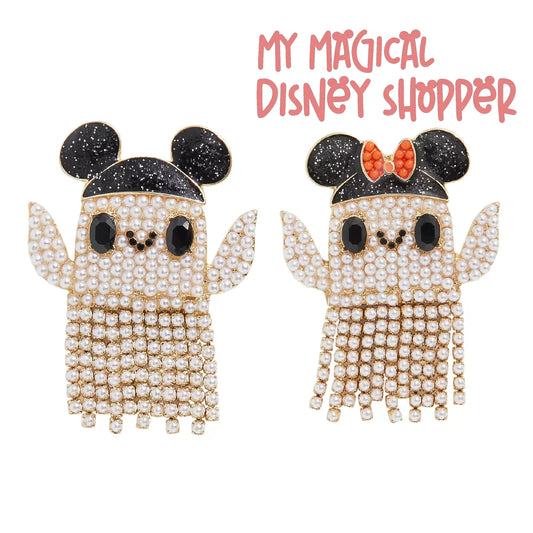 Mickey and Minnie Mouse Ghost Disney BaubleBar Earrings