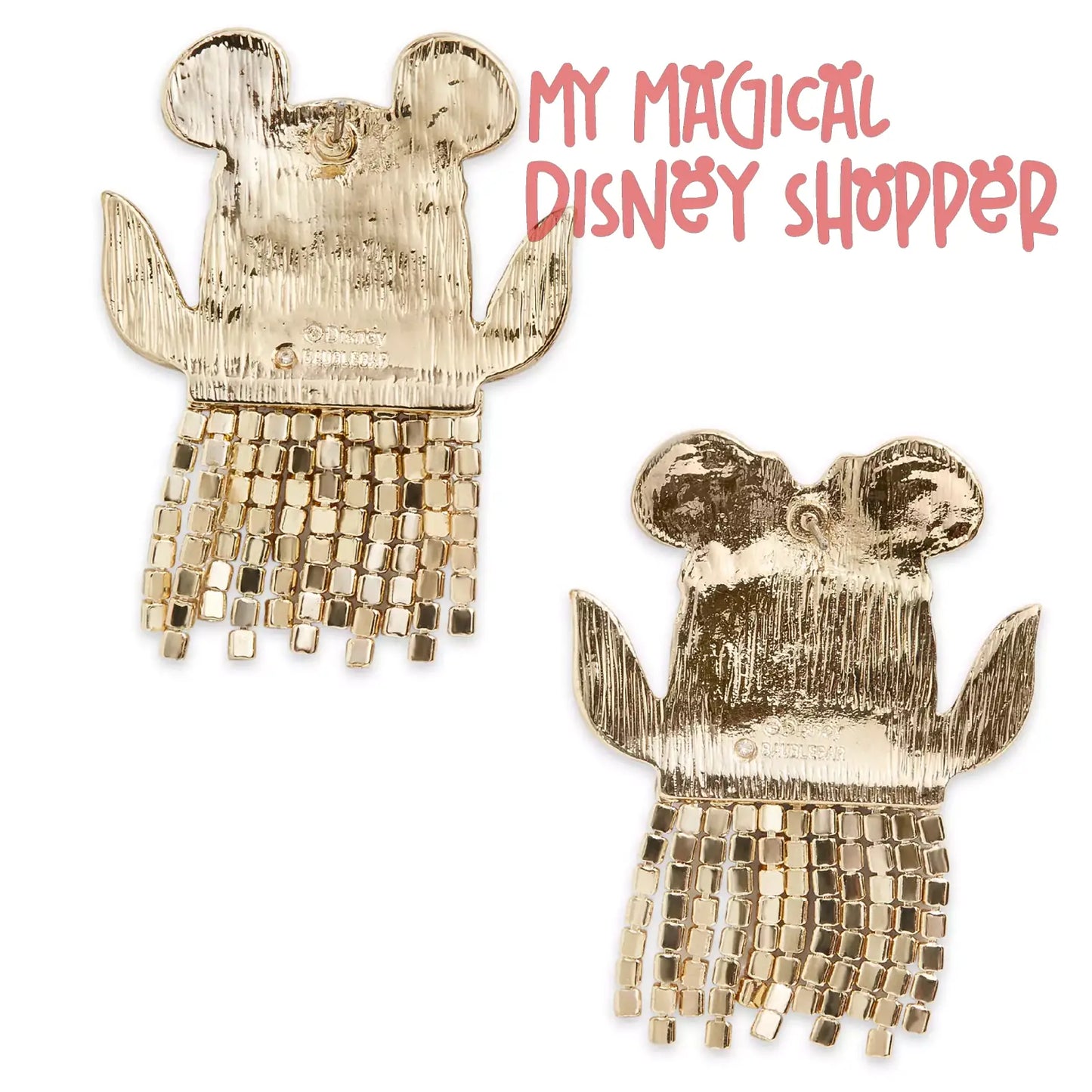 Mickey and Minnie Mouse Ghost Disney BaubleBar Earrings