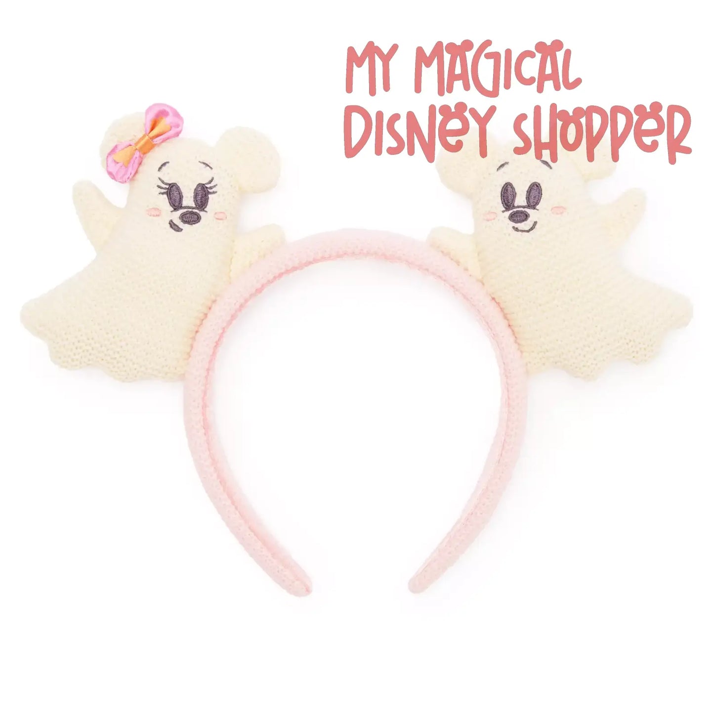 Mickey and Minnie Mouse Ghosts Ear Headband