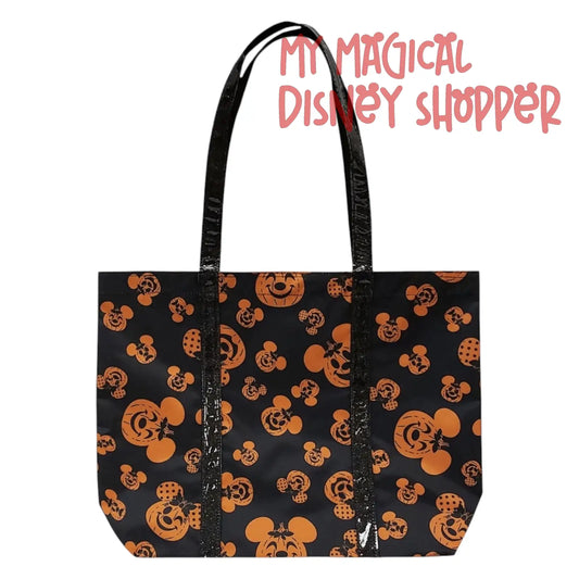 Mickey And Minnie Mouse Jack-O'-Lantern Pumpkin Halloween Tote
