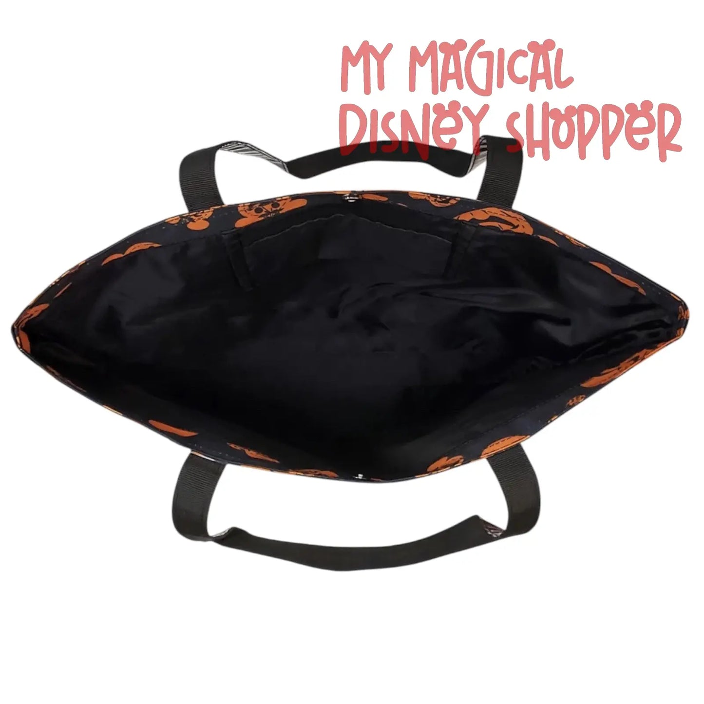 Mickey And Minnie Mouse Jack-O'-Lantern Pumpkin Halloween Tote