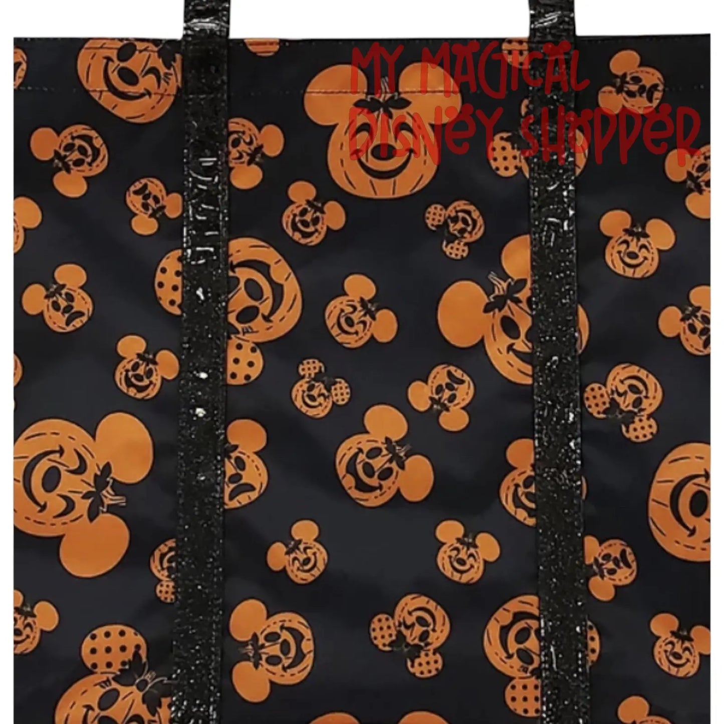 Mickey And Minnie Mouse Jack-O'-Lantern Pumpkin Halloween Tote