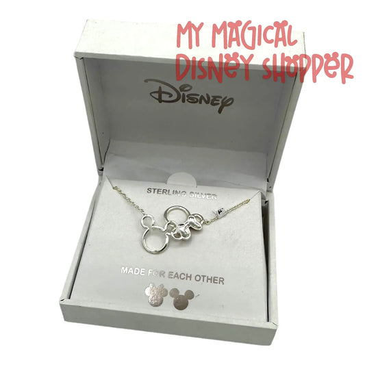Mickey and Minnie Mouse Mickey and Minnie Silver Pendant