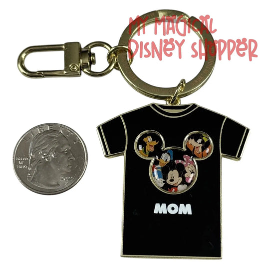 Mickey & Friends "Mom" T-shirt Metal Keychain