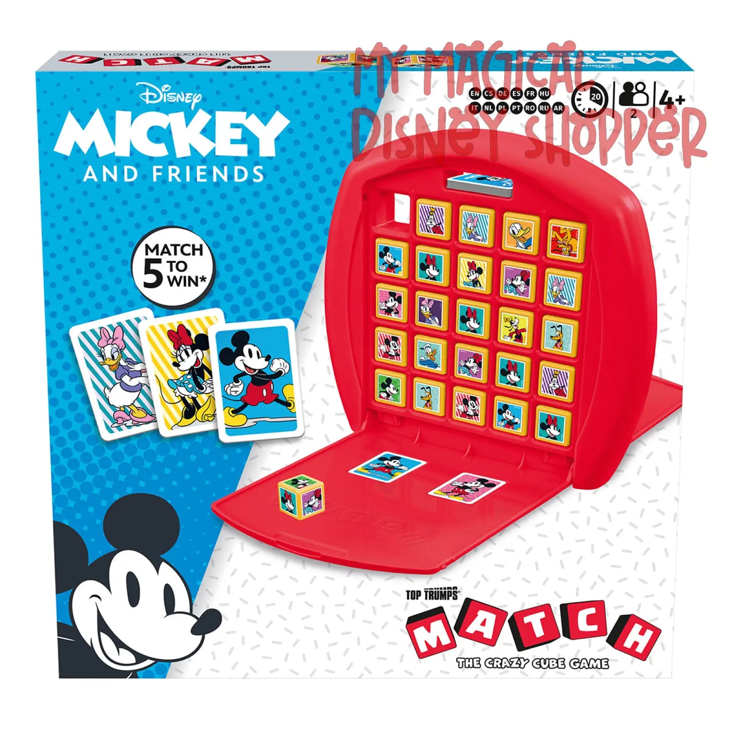 Mickey & Friends Top Trumps Match - The Crazy Cube Game