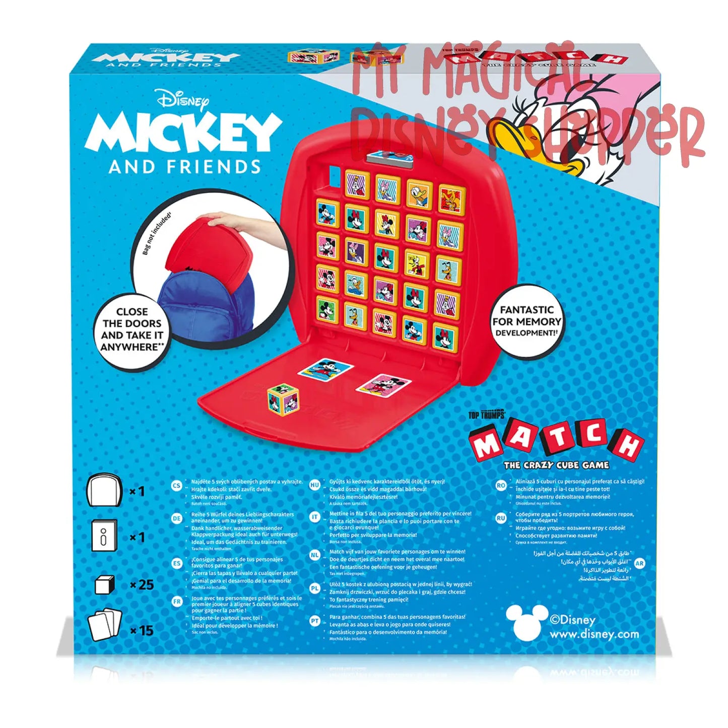 Mickey & Friends Top Trumps Match - The Crazy Cube Game