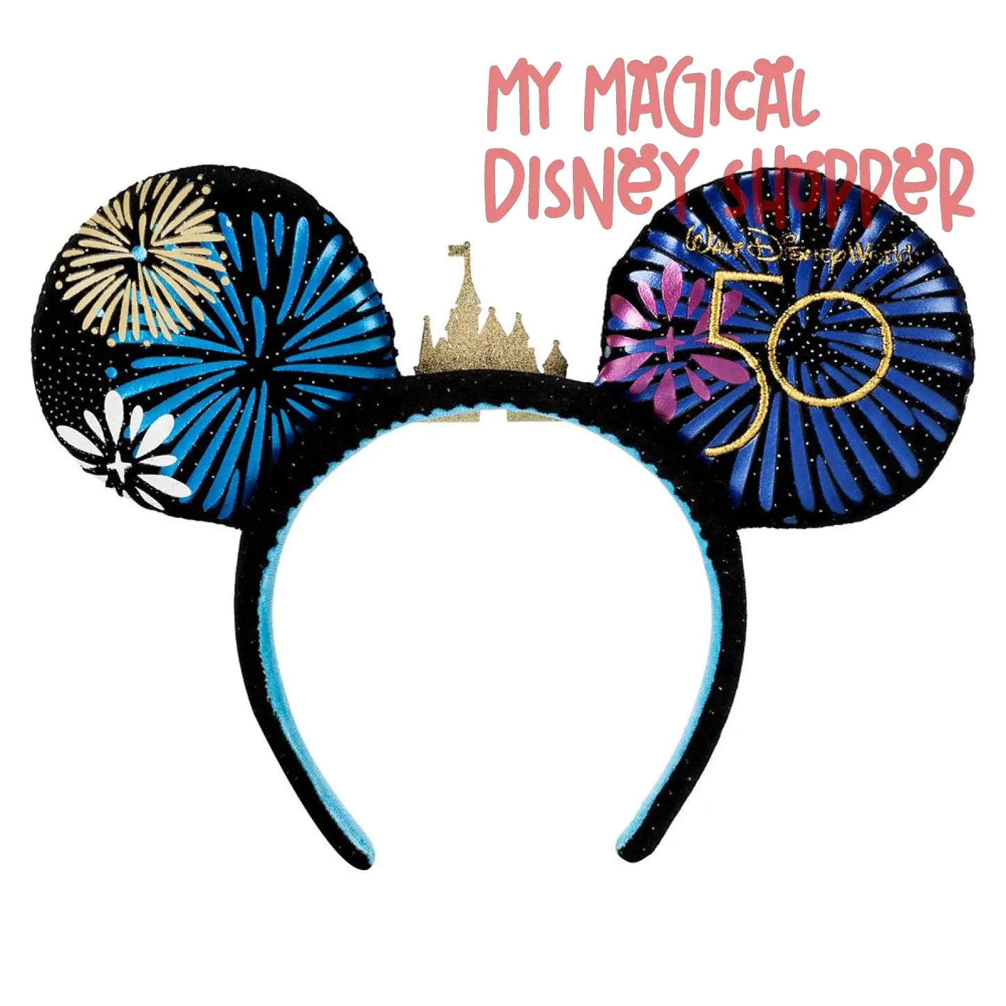Mickey Main Attraction Cinderella Castle Fireworks Disney Ear Headband